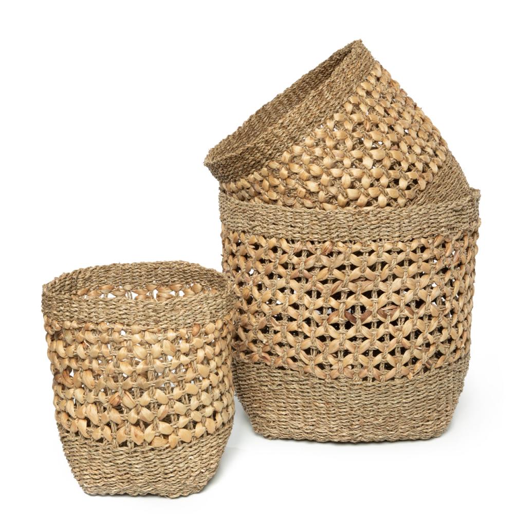HALONG BAY BASKETS | NATURAL | SET OF 3 - Green Design Gallery