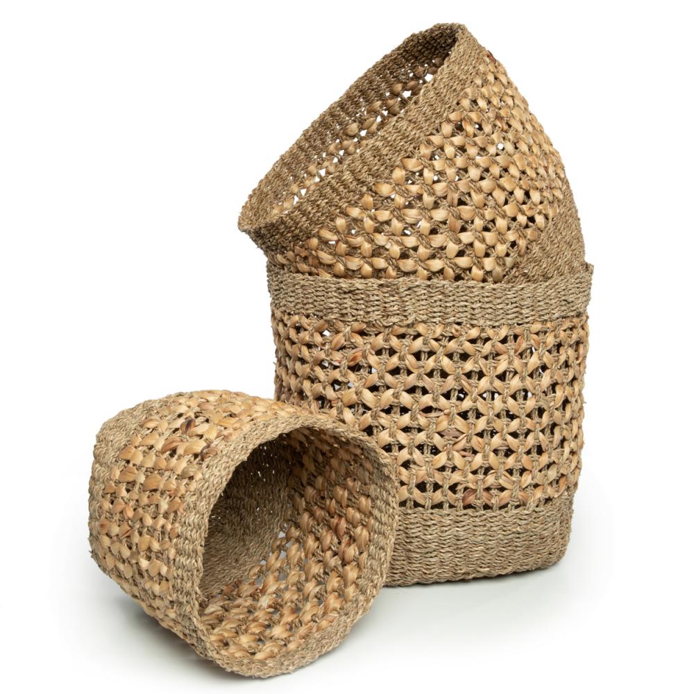 HALONG BAY BASKETS | NATURAL | SET OF 3 - Green Design Gallery