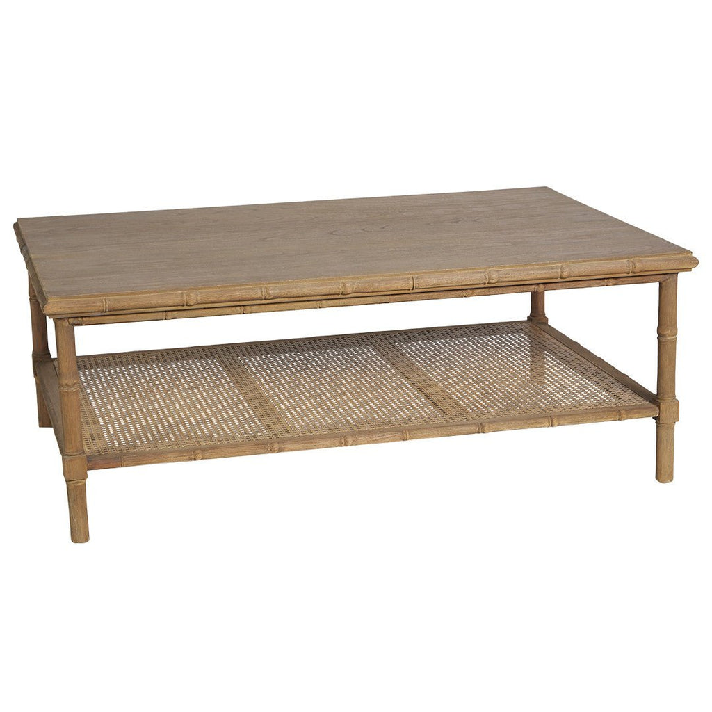 HAMPSHIRE COFFEE TABLE | CEDAR +RATTAN - Green Design Gallery