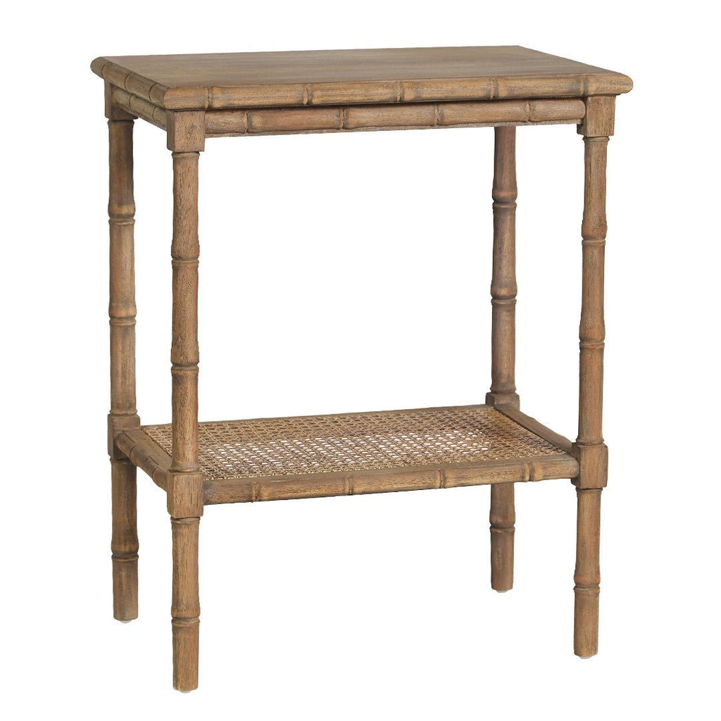 HAMPSHIRE SIDE TABLE | CEDAR +RATTAN - Green Design Gallery