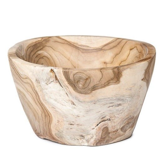 HANDCARVED SALAD BOWL | NATURAL - Green Design Gallery