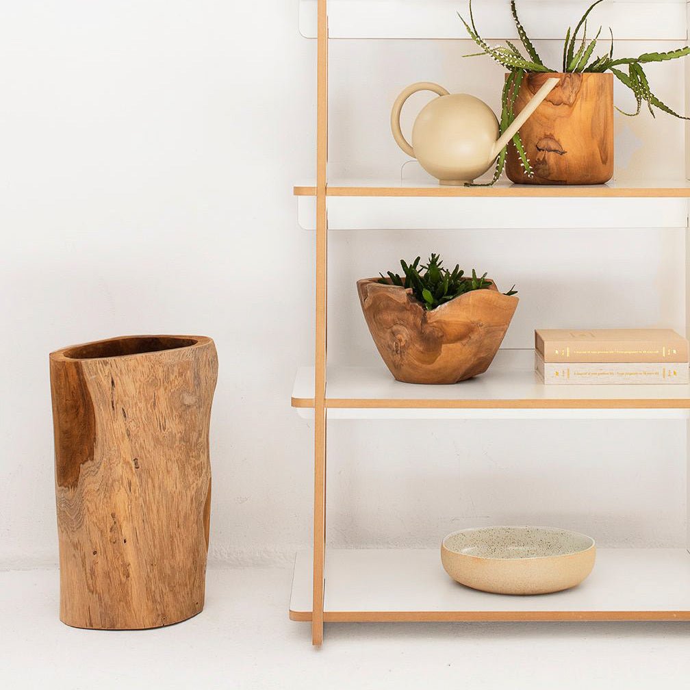 HANDCARVED SALAD BOWL | NATURAL - Green Design Gallery