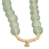 HANDCRAFTED GLASS BEADS NECKLACE + STAND / JADE - Green Design Gallery