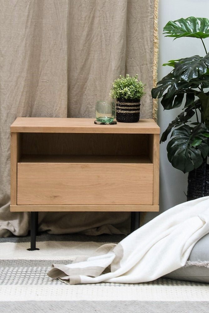 HANNON (BED)SIDE TABLE / OAK - Green Design Gallery
