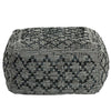 HARLEY OTTOMAN / COTTON + LEATHER - Green Design Gallery