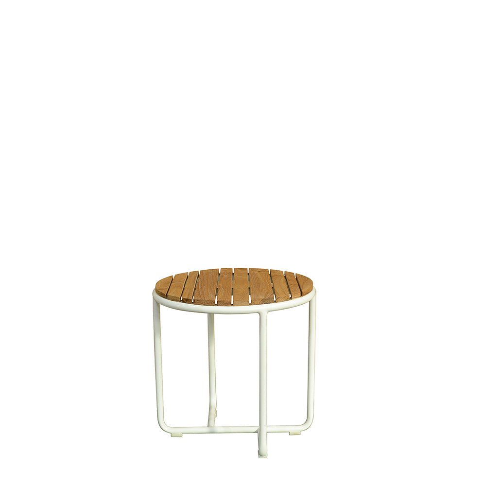 IBIZA ROUND SIDE TABLE / TEAK - Green Design Gallery