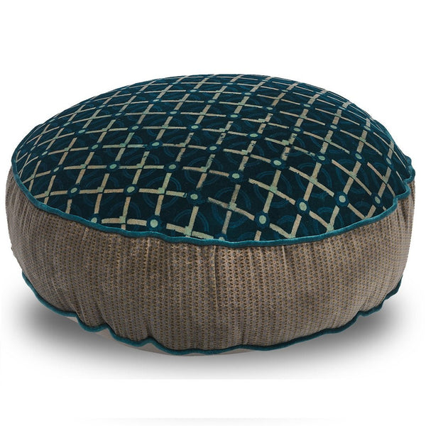 INDIENNE AYAN ROUND FLOOR CUSHION COVER | EARTHY HUES - Green Design Gallery
