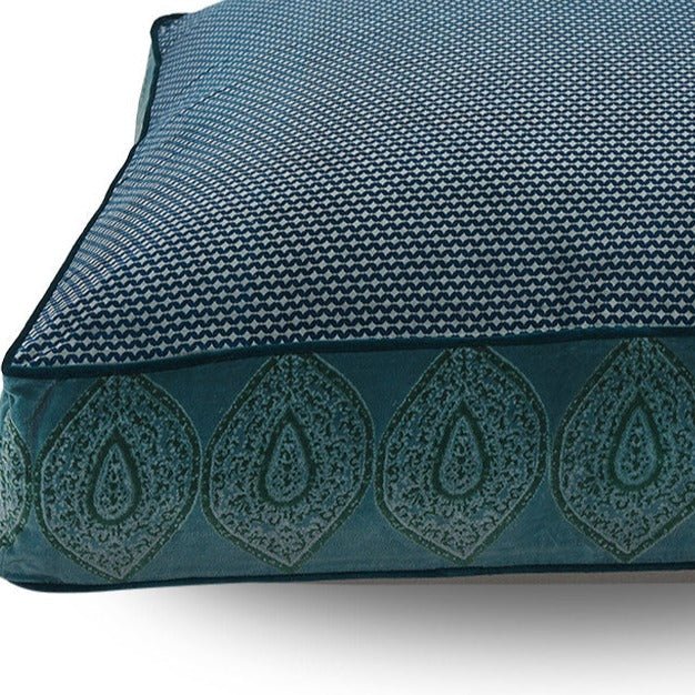 INDIENNE SQUARE FLOOR CUSHION COVER | EARTHY HUES - Green Design Gallery