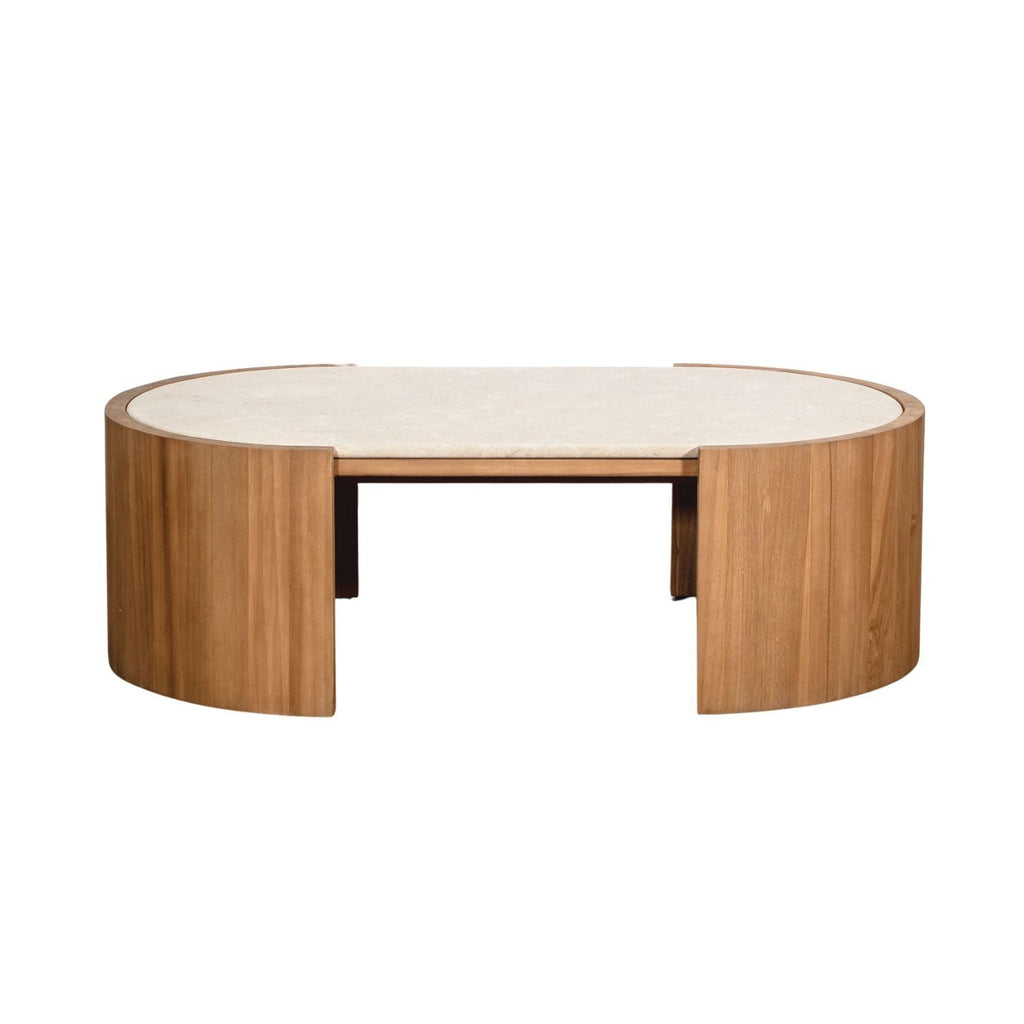 ISAK COFFEE TABLE | MARBLE TOP | NATURAL - Green Design Gallery