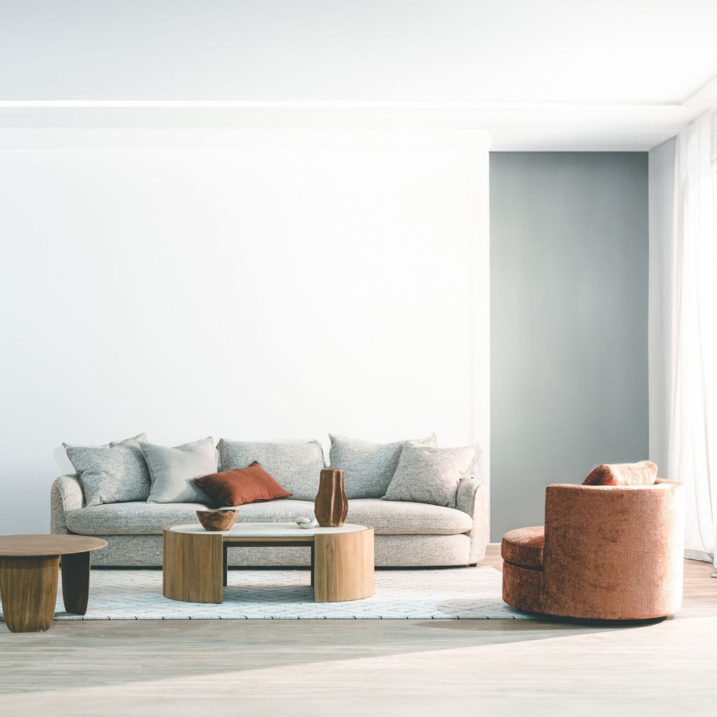 ISAK COFFEE TABLE | MARBLE TOP | NATURAL - Green Design Gallery