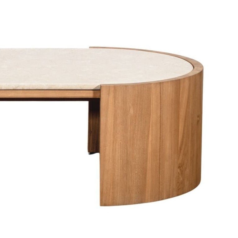 ISAK COFFEE TABLE | MARBLE TOP | NATURAL - Green Design Gallery