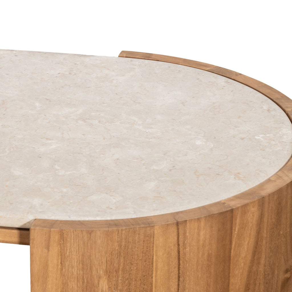 ISAK COFFEE TABLE | MARBLE TOP | NATURAL - Green Design Gallery