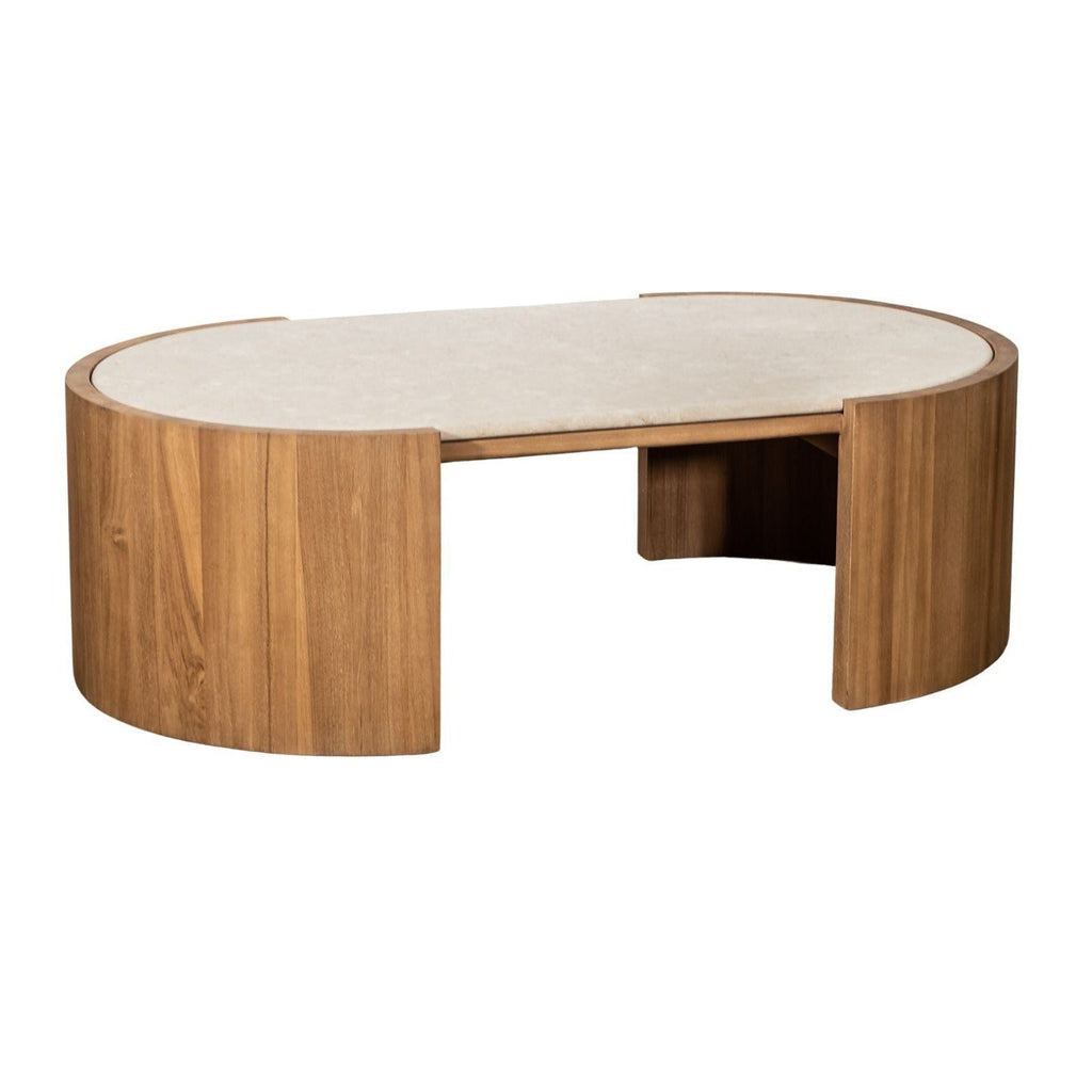 ISAK COFFEE TABLE | MARBLE TOP | NATURAL - Green Design Gallery