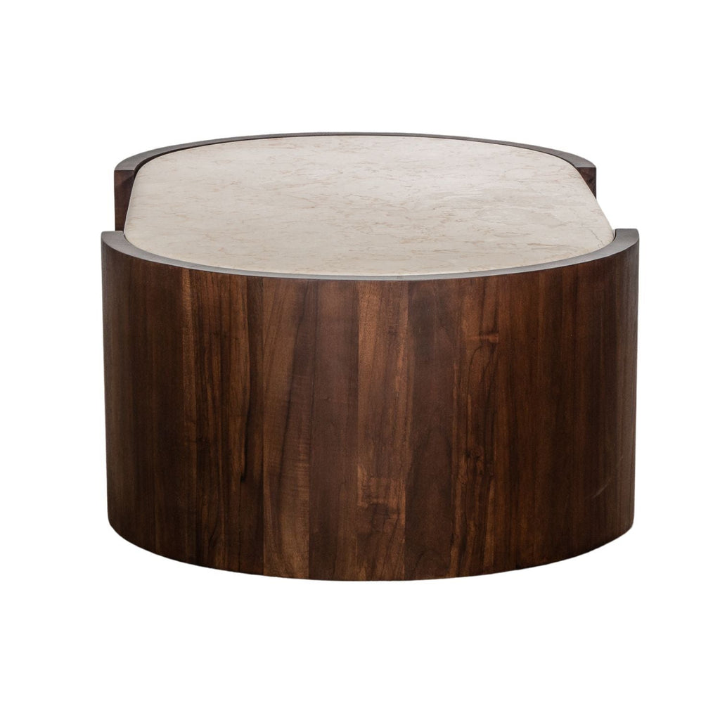 ISAK COFFEE TABLE | MARBLE TOP | ROASTED COFFEE - Green Design Gallery