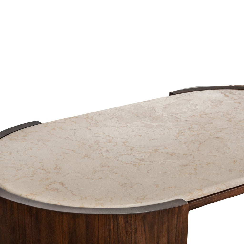 ISAK COFFEE TABLE | MARBLE TOP | ROASTED COFFEE - Green Design Gallery