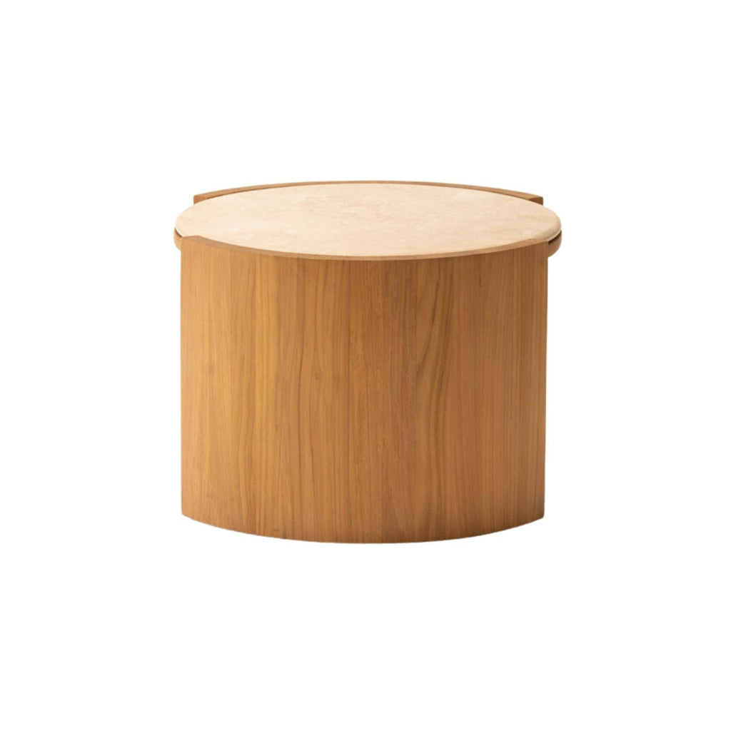 ISAK SIDE TABLE | MARBLE TOP | NATURAL - Green Design Gallery