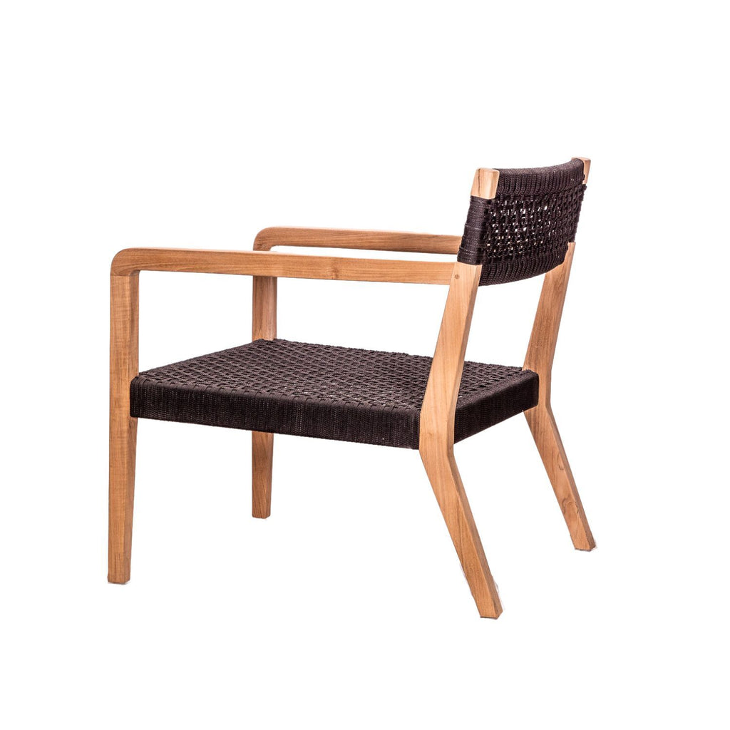 ITHAKA ROPE LOUNGE CHAIR | BLACK | IN-OUTDOORS - Green Design Gallery
