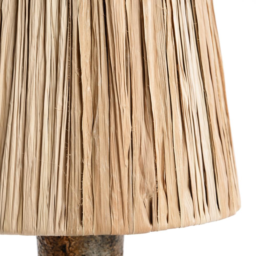 ITHAKA TABLE LAMP | ANTIQUE GREY + NATURAL - Green Design Gallery