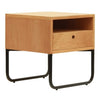 JAYDEN (BED)SIDE TABLE / BLACK FRAME - Green Design Gallery