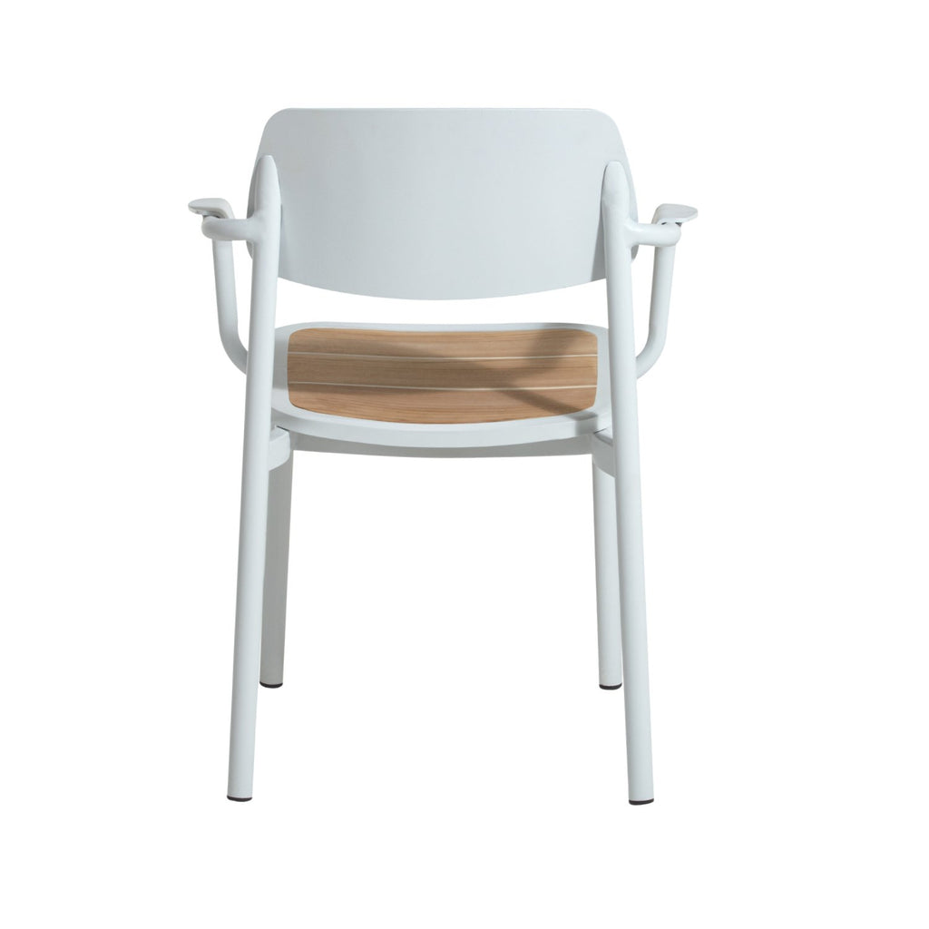 JOEL ALUMINUM ARMCHAIR | WHITE | IN-OUTDOORS - Green Design Gallery