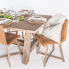 Juno Dining Chair | Havana Brown Leather - Green Design Gallery