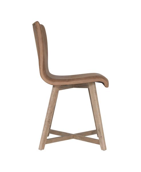 Juno Dining Chair | Havana Brown Leather - Green Design Gallery