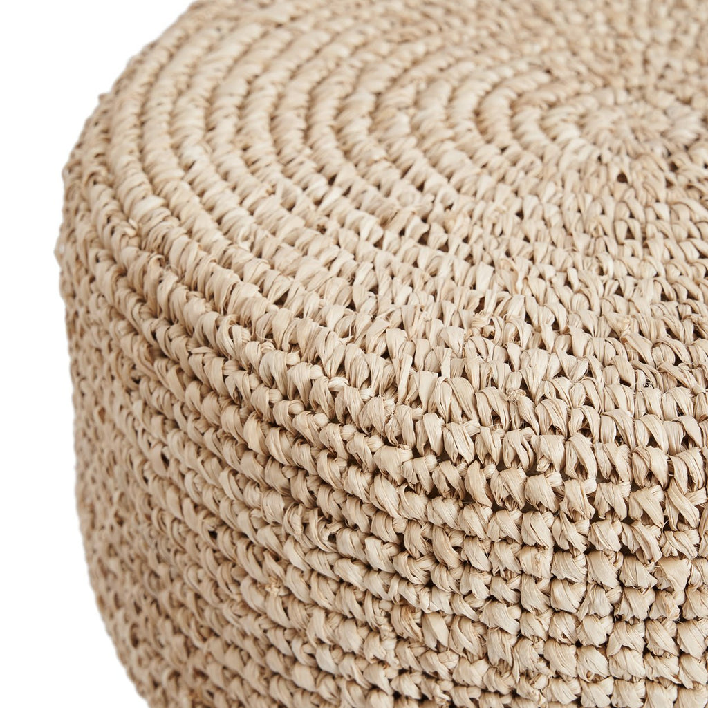 JUNO TALL STOOL | RECLAIMED TEAK +RAFFIA | IN-OUTDOORS - Green Design Gallery