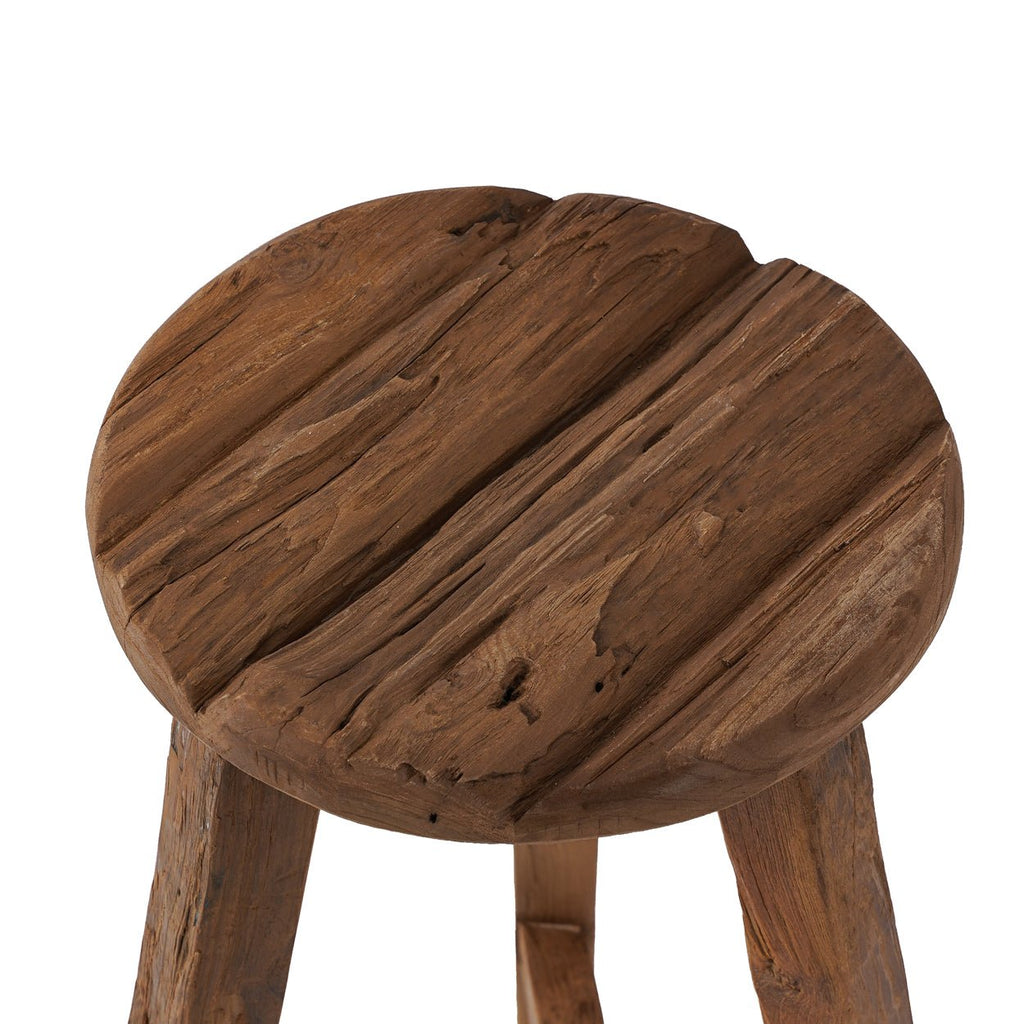 KABUKI BAR STOOL | RECLAIMED TEAK - Green Design Gallery