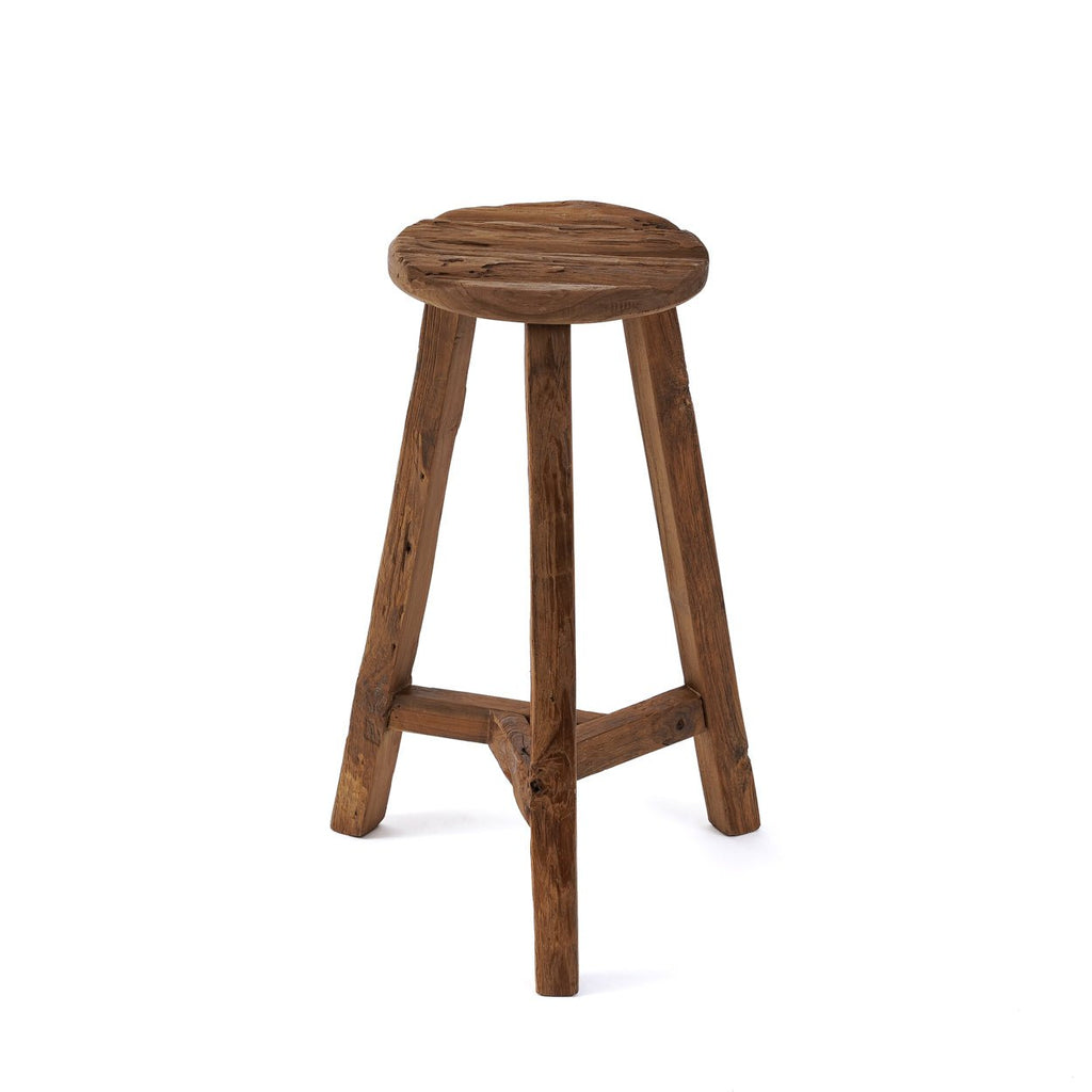 KABUKI BAR STOOL | RECLAIMED TEAK - Green Design Gallery
