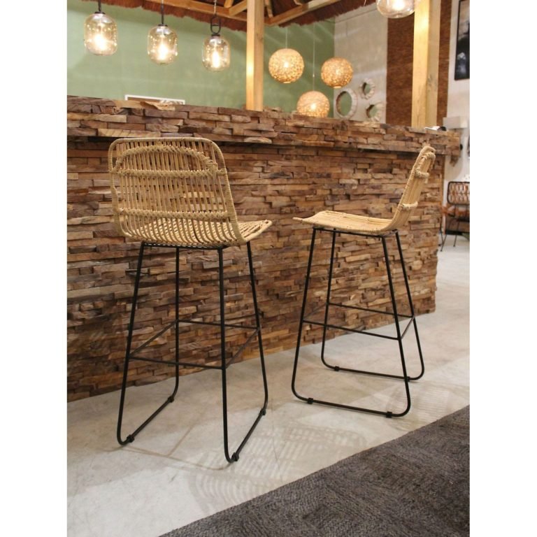 KAIKU RATTAN BARCHAIRS | SET OF 2 - Green Design Gallery