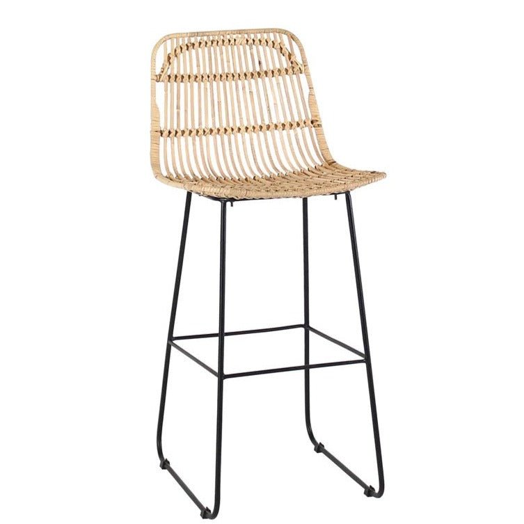 KAIKURA BARCHAIR | NATURAL RATTAN | SET 0F 2 - Green Design Gallery