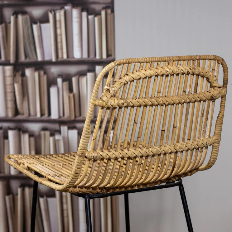 KAIKURA BARCHAIR | NATURAL RATTAN | SET 0F 2 - Green Design Gallery