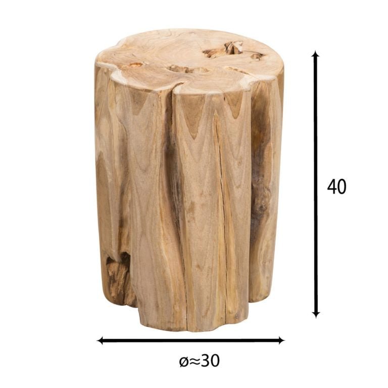 KALIMAN SIDE TABLE - STOOL | TEAK ROOT - Green Design Gallery