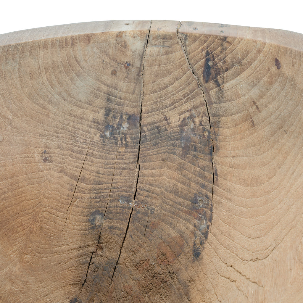 KANAKE BOWL | RECLAIMED TEAK TREE TRUNK | NATURAL - Green Design Gallery