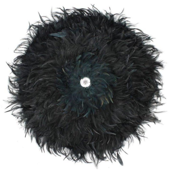 KAPAU WALL DECOR | FEATHER + SEASHELL | BLACK - Green Design Gallery