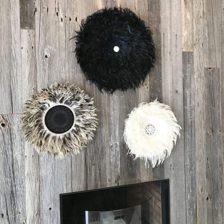 KAPAU WALL DECOR | FEATHER + SEASHELL | NATURAL - Green Design Gallery