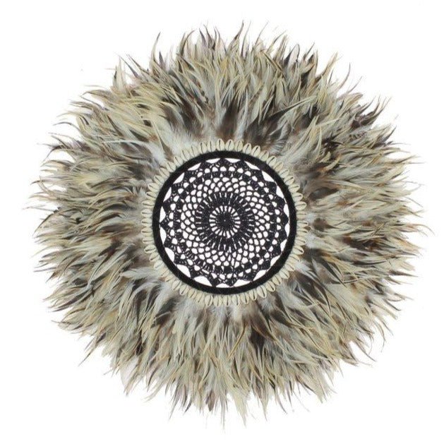 KAPAU WALL DECOR | FEATHER + SEASHELL | NATURAL - Green Design Gallery