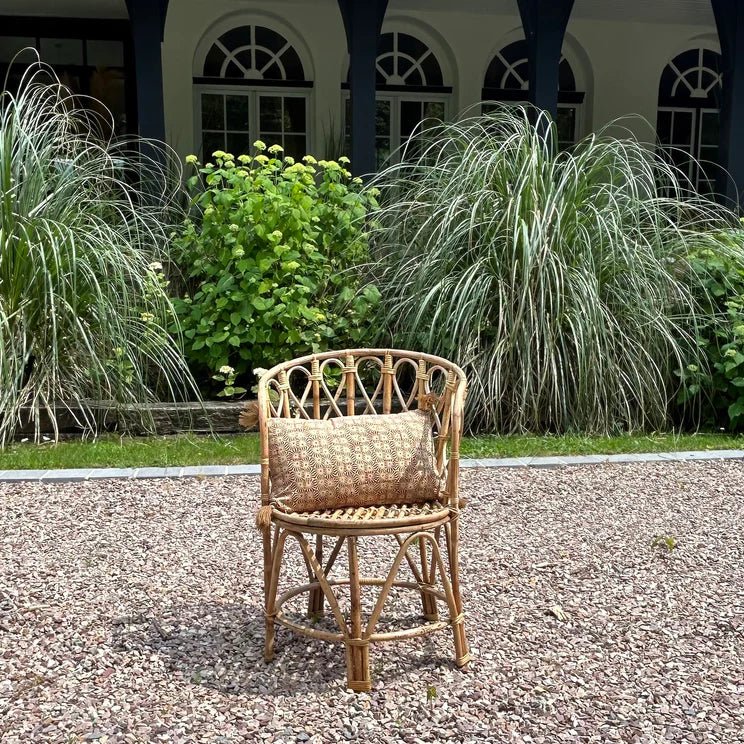 KATAVI ARMCHAIR +CUSHION | NATURAL RATTAN - Green Design Gallery