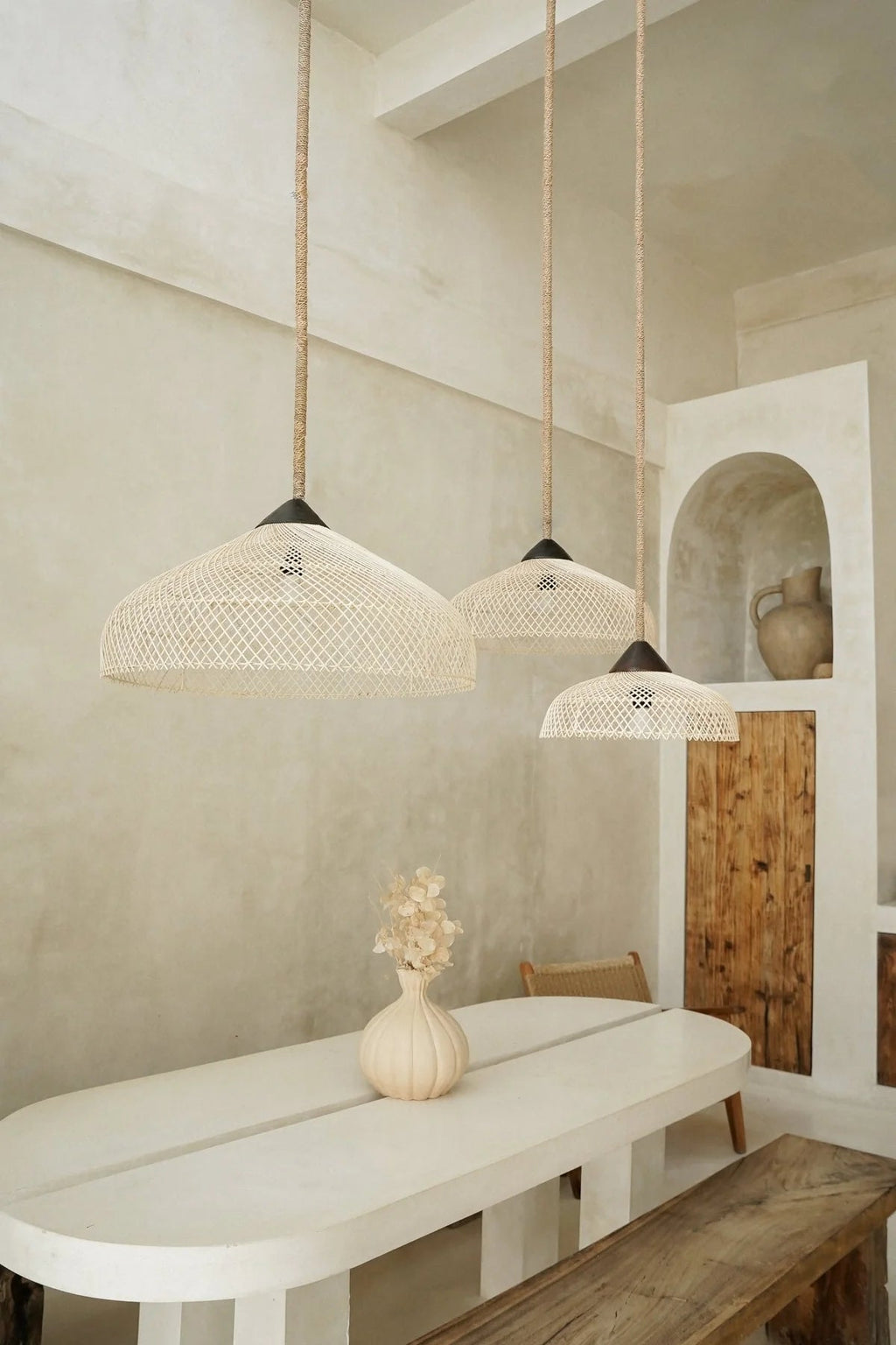 KAYU ATAL PENDANT | NATURAL RATTAN | XL - Green Design Gallery