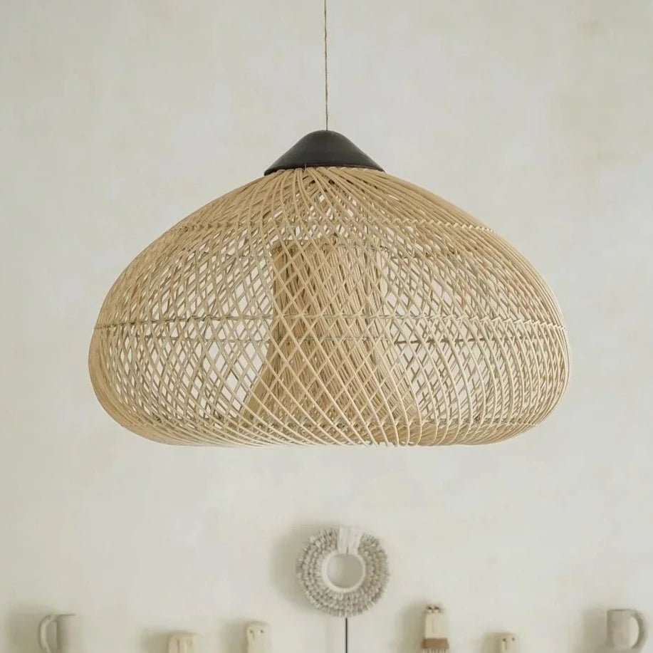 KAYU PENDANT | NATURAL RATTAN | LARGE - Green Design Gallery