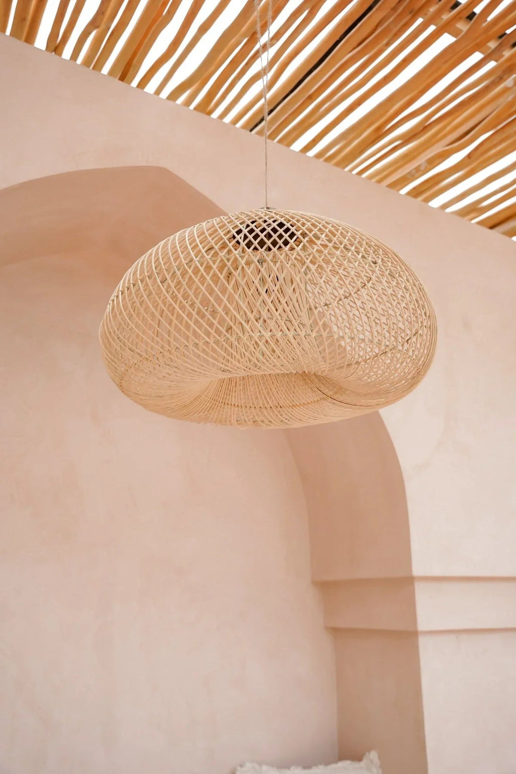 KAYU PENDANT | NATURAL RATTAN | LARGE - Green Design Gallery