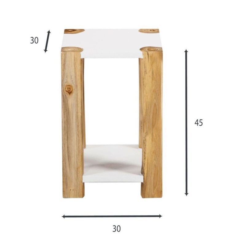 KENDARI SIDE TABLE | TEAK - Green Design Gallery