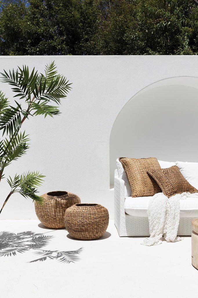 KHASA CUSHION | WATER HYACINTH | 2 SIZES - Green Design Gallery