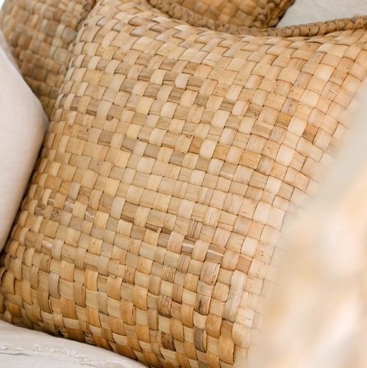 KHASA CUSHION | WATER HYACINTH | 2 SIZES - Green Design Gallery