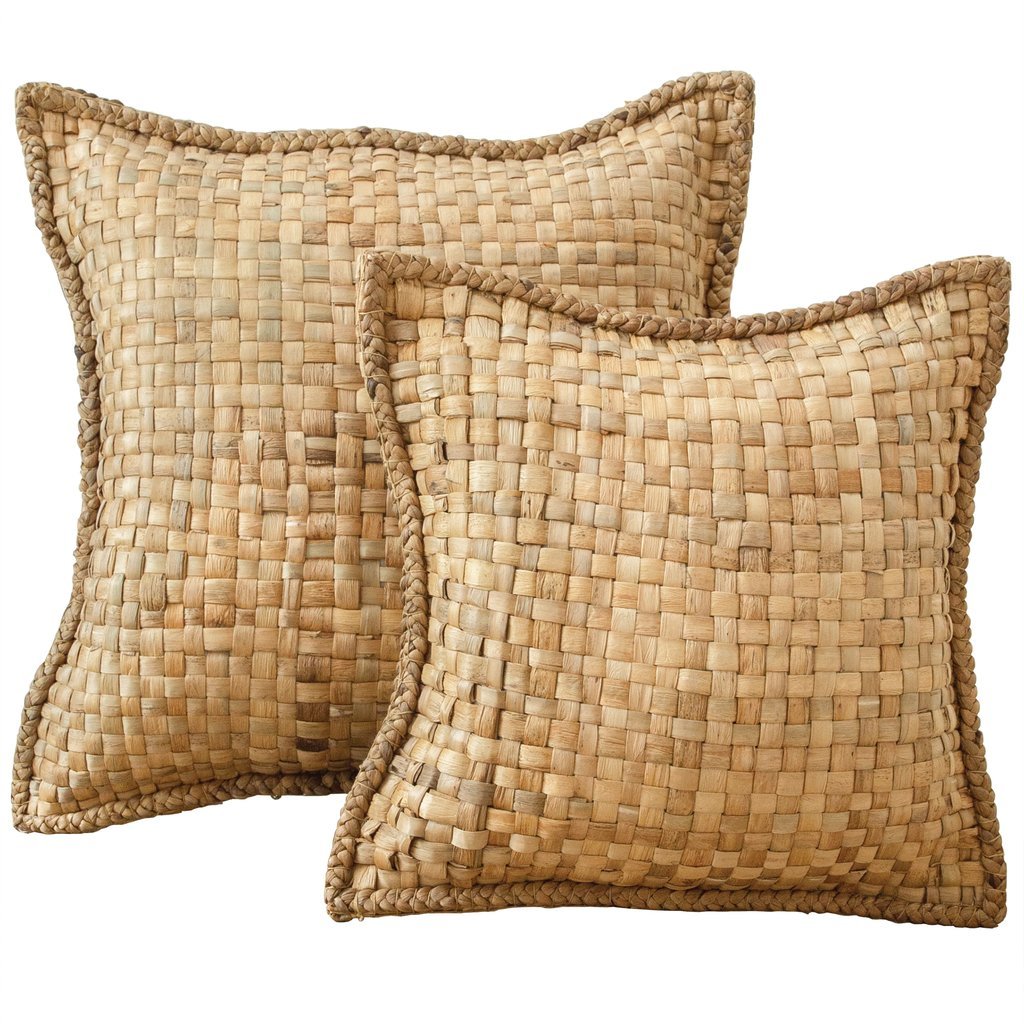 KHASA CUSHION | WATER HYACINTH | 2 SIZES - Green Design Gallery