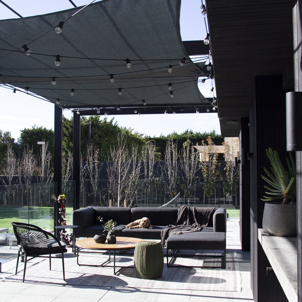 KIANA LOUNGE CHAIR / BLACK (INDOOR-OUTDOOR) - Green Design Gallery