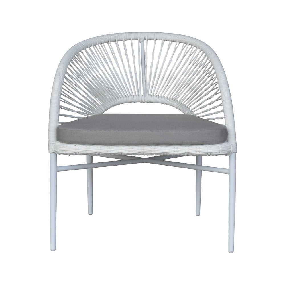 KIANA LOUNGE CHAIR / WHITE (INDOOR-OUTDOOR) - Green Design Gallery