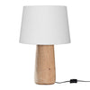 KIKILI TABLE LAMP | WHITE LINEN - Green Design Gallery