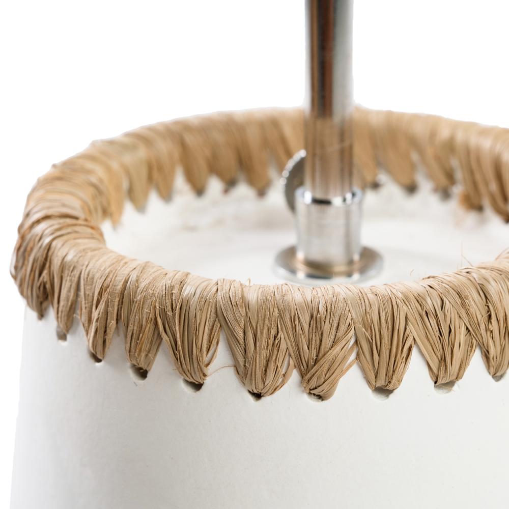 KISKA TABLE LAMP | WHITE + NATURAL - Green Design Gallery