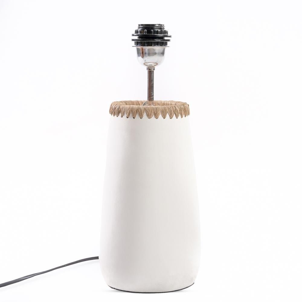 KISKA TABLE LAMP | WHITE + NATURAL - Green Design Gallery